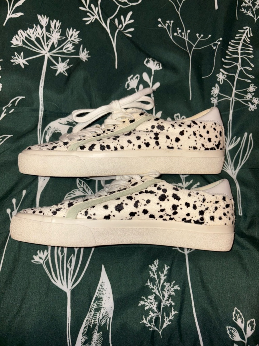 💫2 for $40💫 Madewell Black & White print Cowhide Sneakers - Picture 3 of 5
